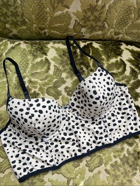 H&M Cheetah Bustier Bra Top